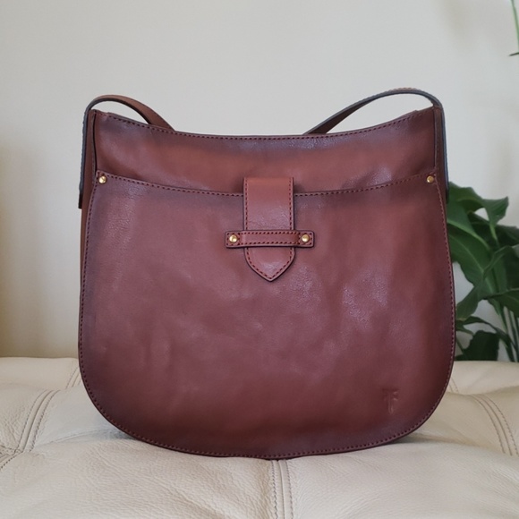 Frye Handbags - FRYE Olivia Large Crossbody, Cognac